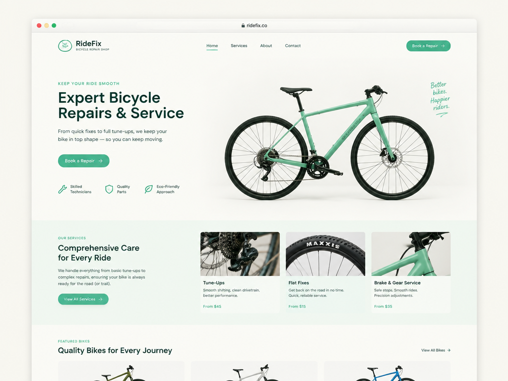 Website van Fietswerk